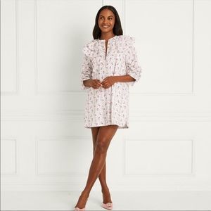 NWT Hill House Colette Dress in Pink Vine Stripe